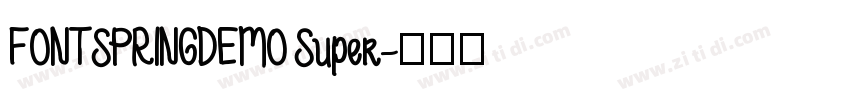 FONTSPRINGDEMO Super字体转换